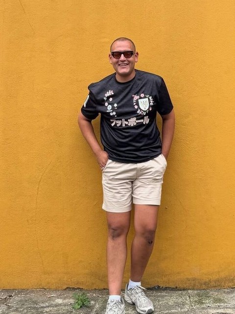 River Island embroidered football t-shirt in black