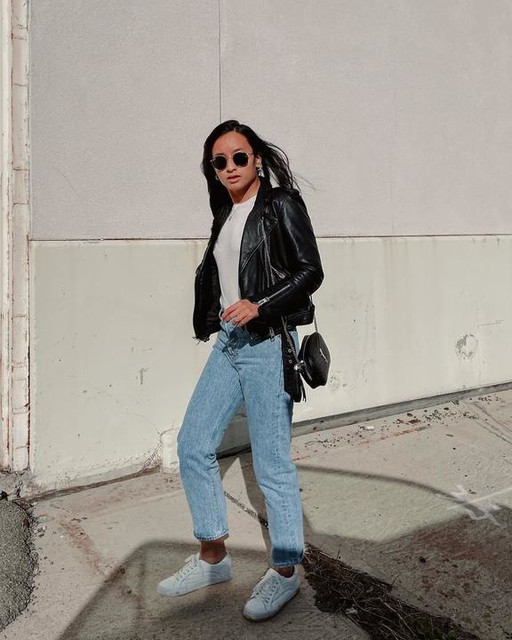 fionafkntran - Balfern Leather Biker Jacket