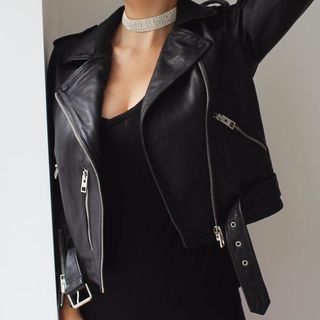 ELINA - Balfern Leather Biker Jacket