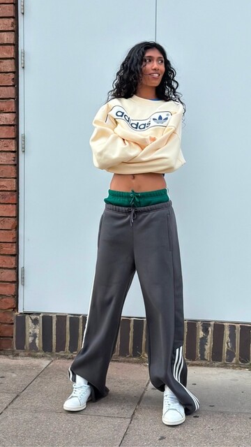 adidas adiSignature NY Wide Leg Sweatpants - Blue | Free Shipping