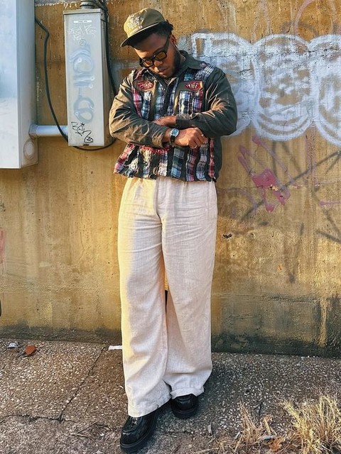 ASOS DESIGN linen blend high waist straight leg dress pants in cream