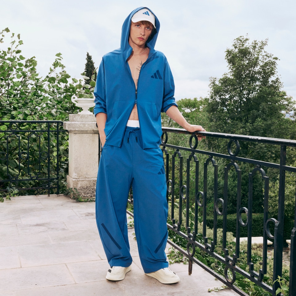 ADIDAS Z.N.E. WOVEN TRACK TOP - Blue | Free Shipping with adiClub