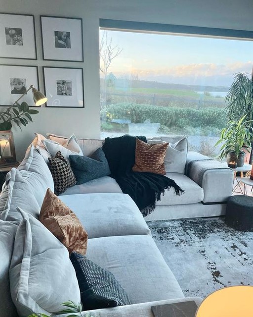 #AD 
Oh, how a sofa can transform a room! With our high ceilings and majority glass in this space, we were in need of some cosy comfort, but I really wanted something that would reflect our personality and style. 

Comfort is key! Think deep seats and high backs, where you can sink in and put your feet up, but most importantly entertain. Style was just as important to me! I really wanted our furniture to mirror our style and taste which is classic, contemporary and a little boho thrown in.
 
Investing in key pieces is a mantra that we live by and something that is timeless is especially important. Quality was another essential for me, so I had to go to dfs. Their wooden frames are made to last and the cushions on this sofa are of from the highest quality - the foam cushions bounce back to keep their shape, whilst still allowing me to sink into it, which I absolutely adore!
 
Our family of 6 have craved a fabric sofa for years, and we finally took the leap of faith… it’s time to set some new sofa rules! I use the blankets as a multipurpose function - adding texture, warmth... and protection! I can say I am very, very happy with the result.

This is the Dukes Left Hand Facing 3 Corner 1, in the Regent Chenille fabric and oyster colour. It’s from the TedBaker range which is exclusively available at dfs. 
 
The legs and trim are in a dark wood and I love the interest that these details give the sofa.

The armrests are a huge part of the design of this sofa, they are so distinctive and I think they really make the sofa stand out from the crowd, but in an understated way.

The Dukes sofa works perfectly in this room as it maximises the space. We can fit 8 people on the sofa comfortably, and it creates a new calm and relaxing zone in our open plan living area.

DFS OCarrollConsult #whatsyourthing #thingsters