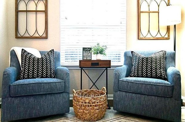 Katrina Blue Swivel Glider Chair Living Spaces Katrina Blue Swivel Glider Chair, Swivel Glider Chairs For Living Room
