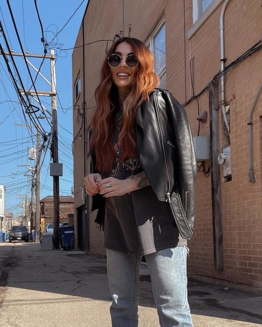 shannfakenco - Balfern Leather Biker Jacket