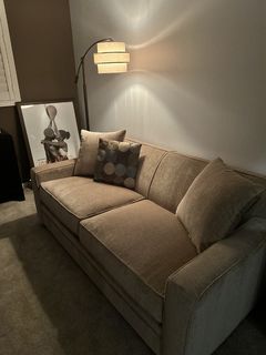 Ethan V 74" Fabric Memory Foam Full Loveseat Sleeper Sofa Bed