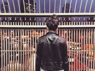 riabird - Cargo Leather Biker Jacket