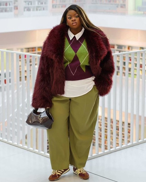 ASOS DESIGN oversized jacket with faux fur collar in burgundy