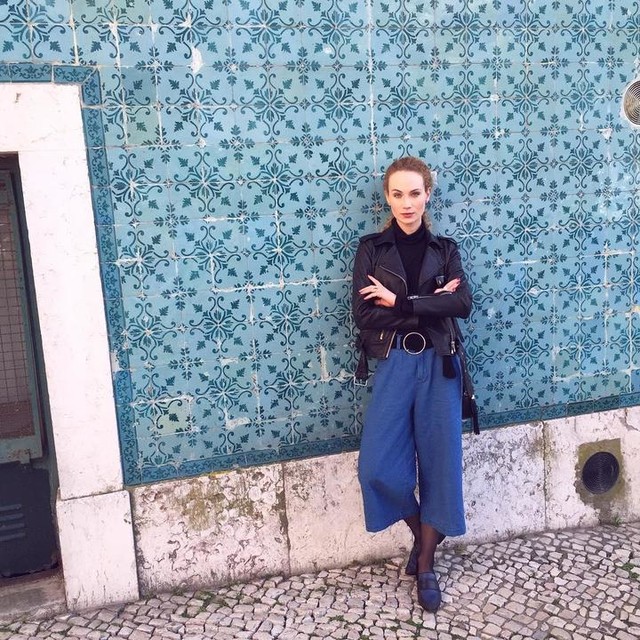 Aneta Amelia Klejnowska - Balfern Leather Biker Jacket