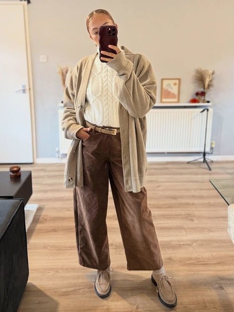 Topshop Banks real suede leather lace up shoes in taupe