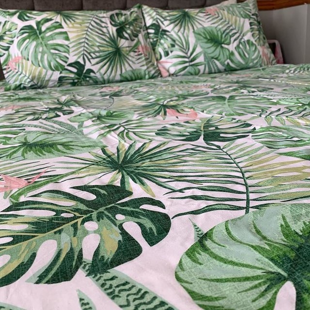 Green Paradise Palm Leaves Easy Care Duvet Set Home George At Asda - Green Leaf Bedding Asda Green Paradise Palm Leaves Easy Care Duvet Set Home George At Asda - Green Leaf Bedding Asda