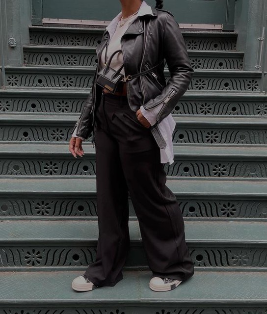 skyamani - Balfern Leather Biker Jacket