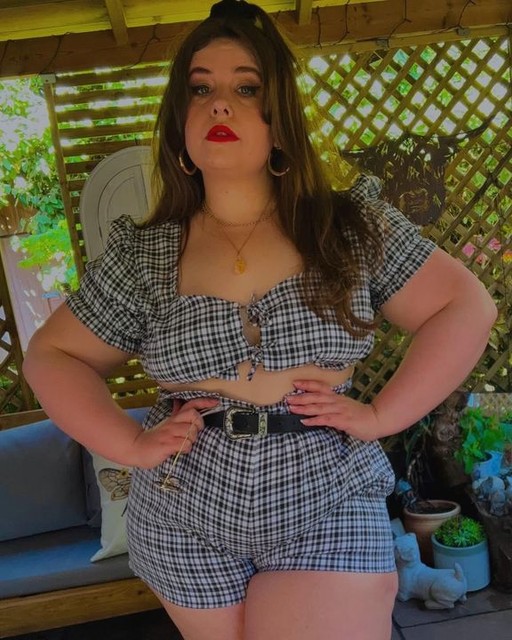 ASOS DESIGN short with ruffle detail in mono gingham co-ord