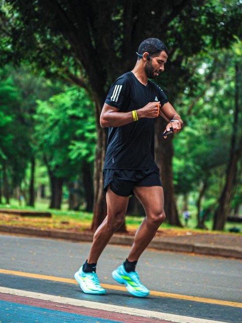 adidas Own the Run Tee - Red | Free Shipping with adiClub