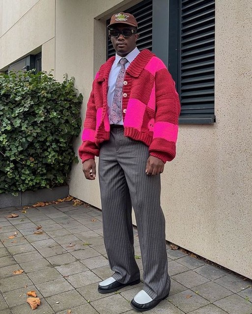 ASOS DESIGN smart wide leg metallic pinstripe trousers in grey