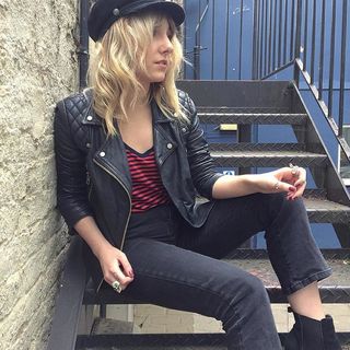 Amara Howe - Cargo Leather Biker Jacket