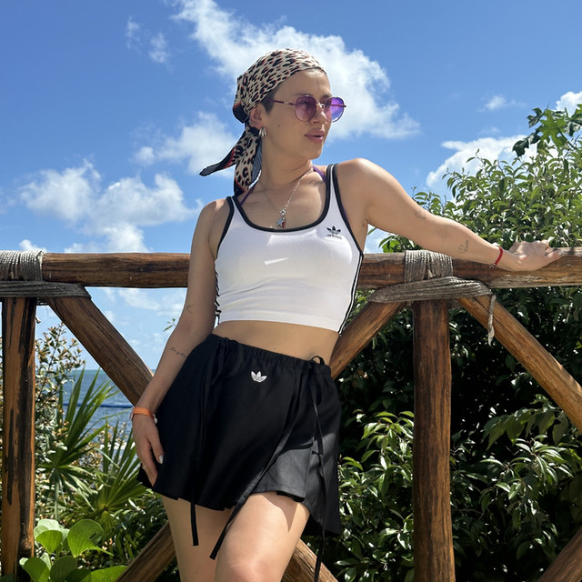 adidas Originals Adicolor 3-Stripes Bra Top in black