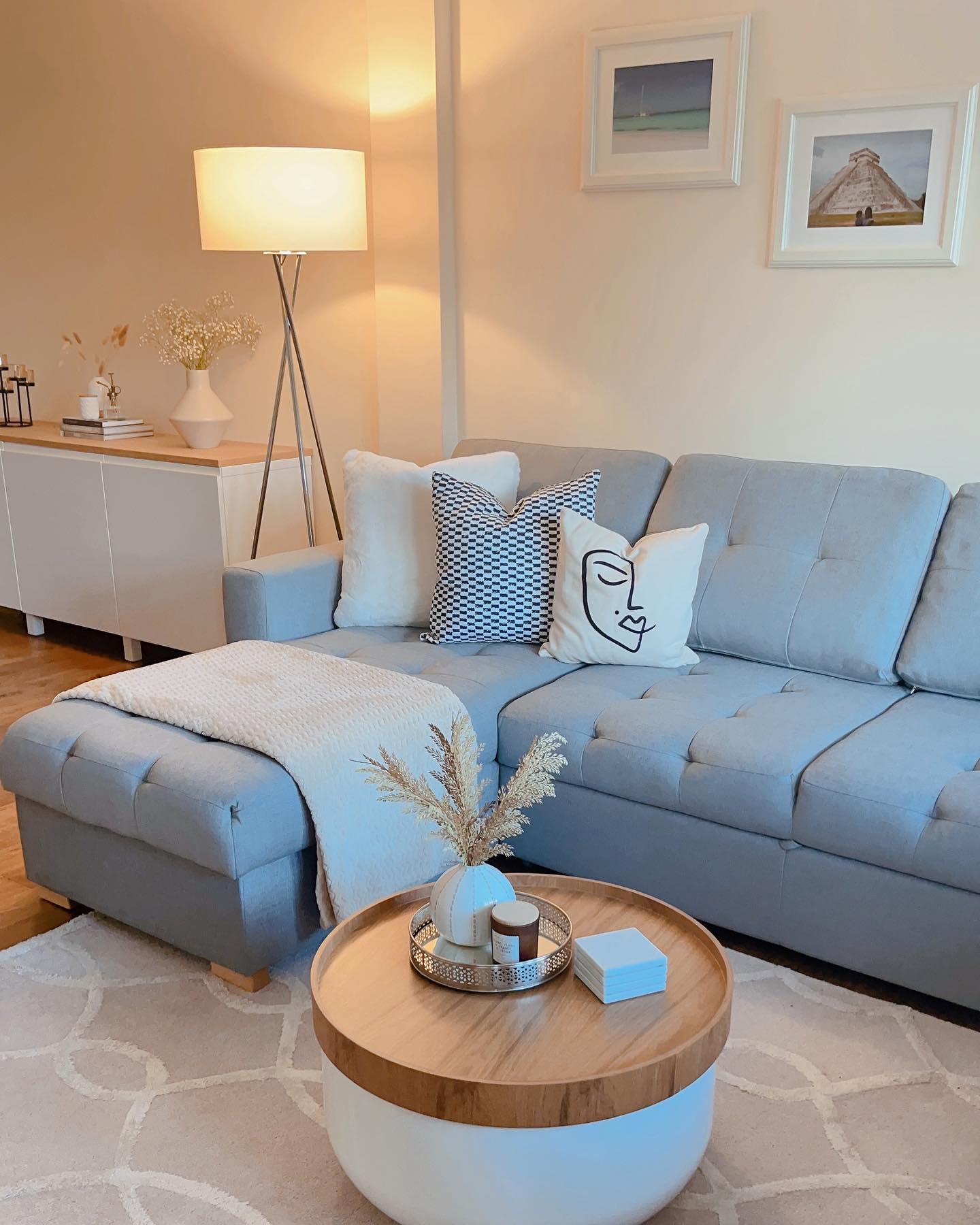 Gather Right Hand Facing Storage Chaise Corner Sofa Bed DFS - Main Image