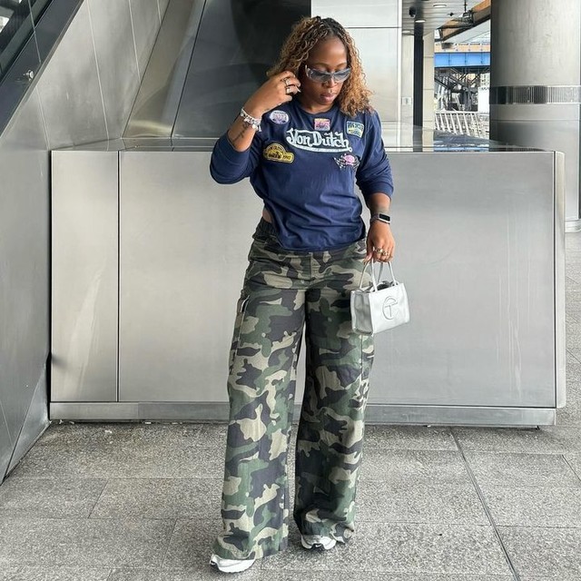 ASOS DESIGN jogger style cargo pant in camouflage print