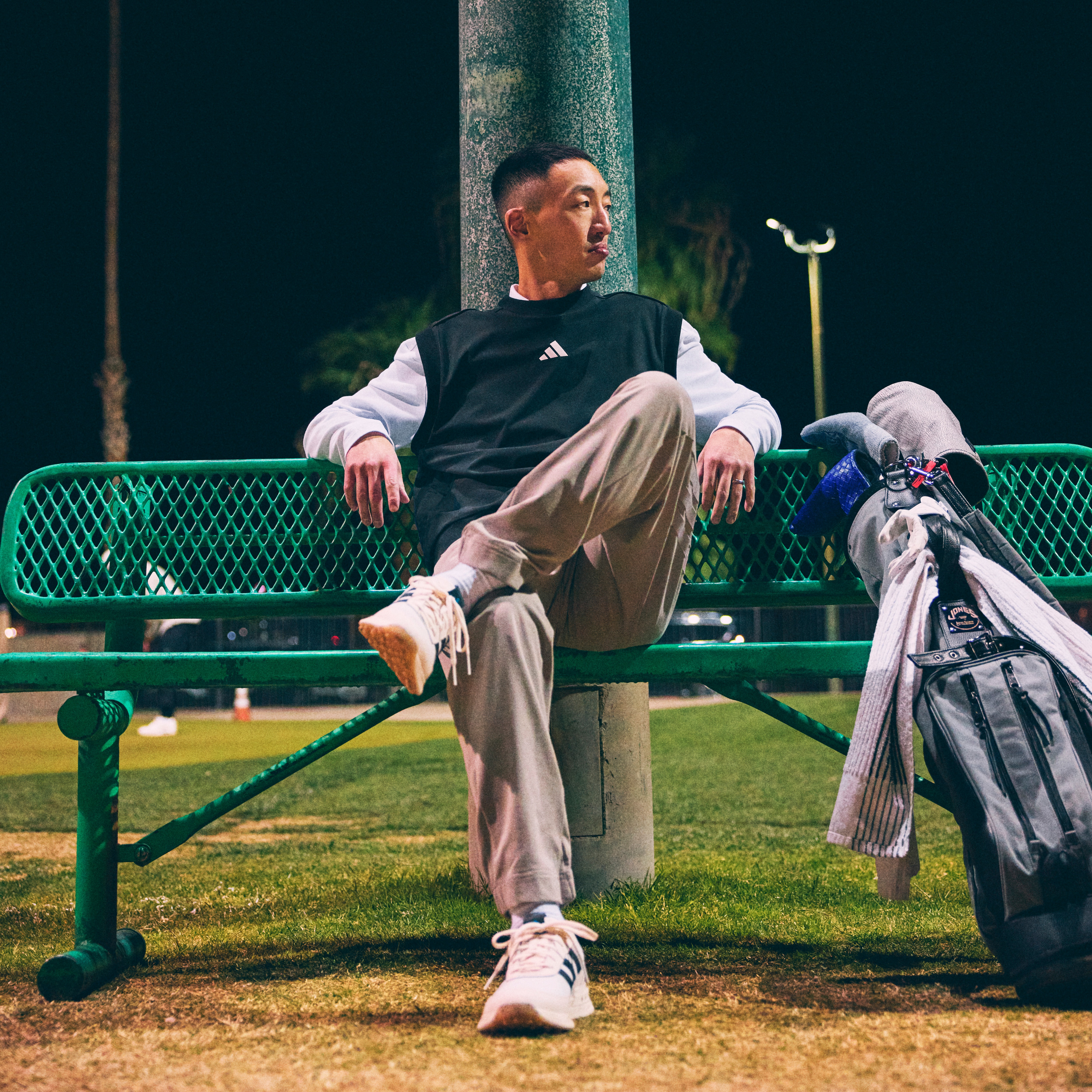 adidas S2G Spikeless Leather 24 Golf Sneakers - White | Free
