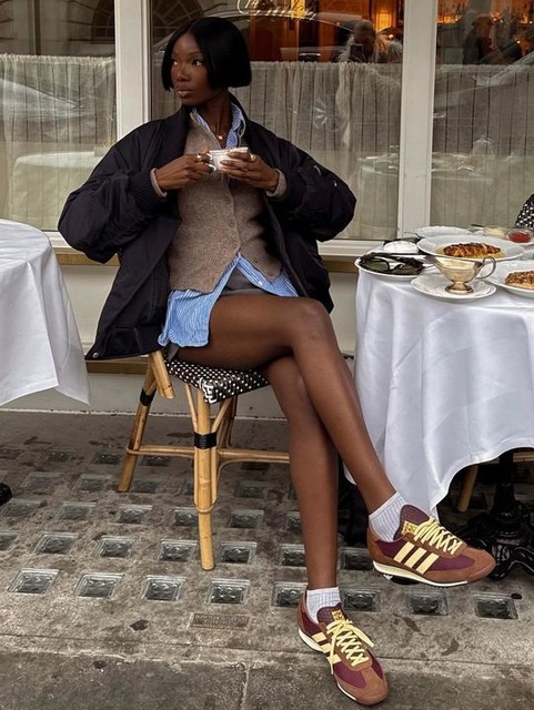 ASOS DESIGN knitted collar bomber jacket in navy