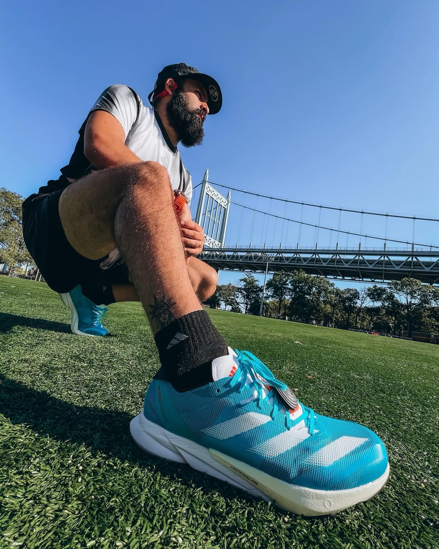 adidas Adizero Adios 8 Running Sneakers - Turquoise | Free