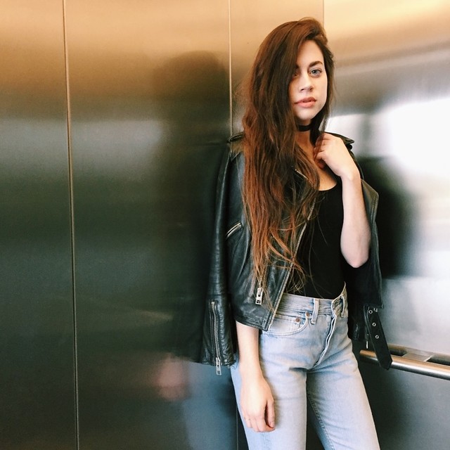 @annaelinsky - Cazadora biker de cuero Balfern