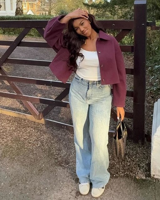 ASOS DESIGN top collar jacket in burgundy