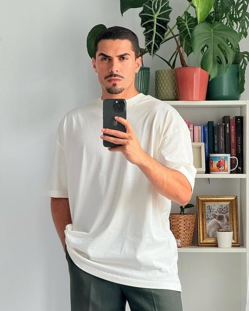 ASOS DESIGN boxy oversized t-shirt with back graphic in white
