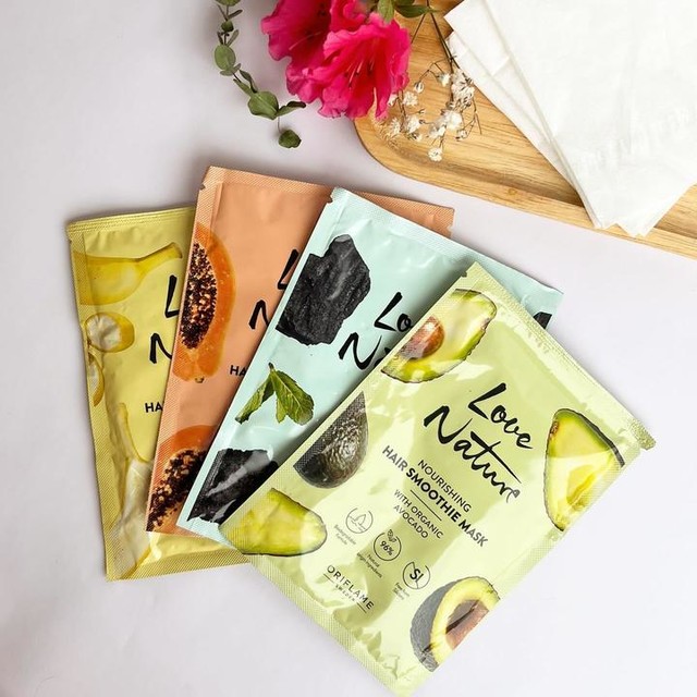 Mascarilla Capilar Fortificante con Plátano Smoothie Love Nature