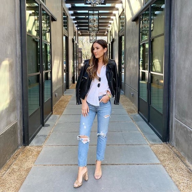 emilyyborges - Balfern Leather Biker Jacket