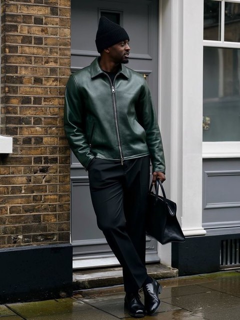 ASOS DESIGN smart oversized tapered fit pants in black