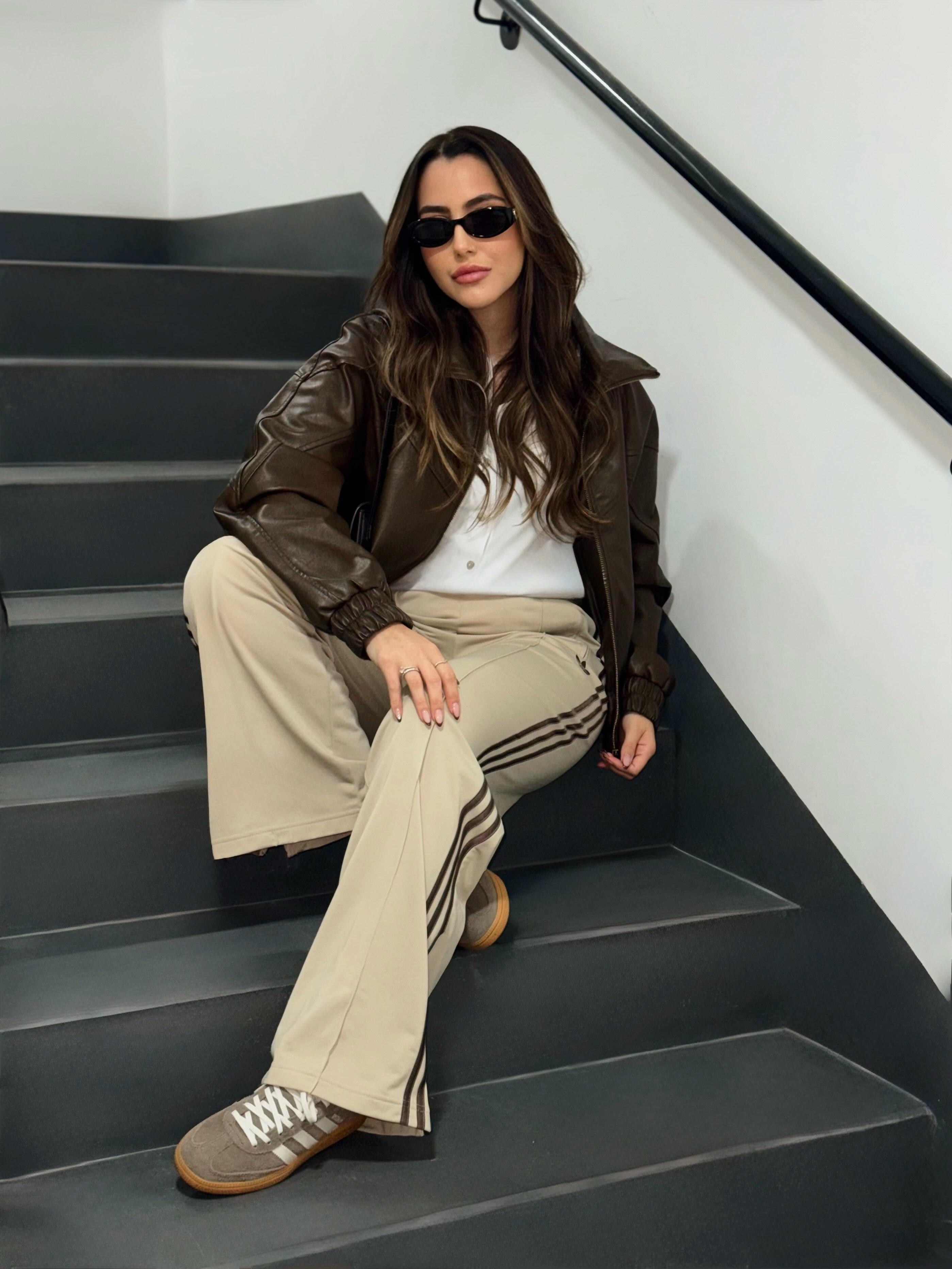 adidas FIREBIRD LOOSE TRACK PANTS - Brown | Free Shipping with adiClub