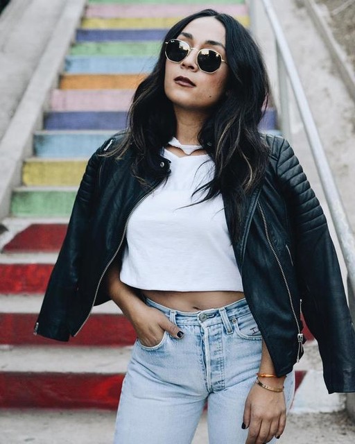 Lizbeth Hernandez - Papin Bikerjacke aus Leder
