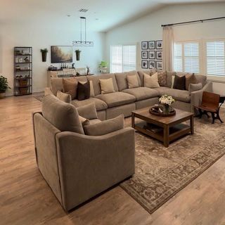 Living Spaces | Kennedy Power Reclining 5-Piece Modular Sectional