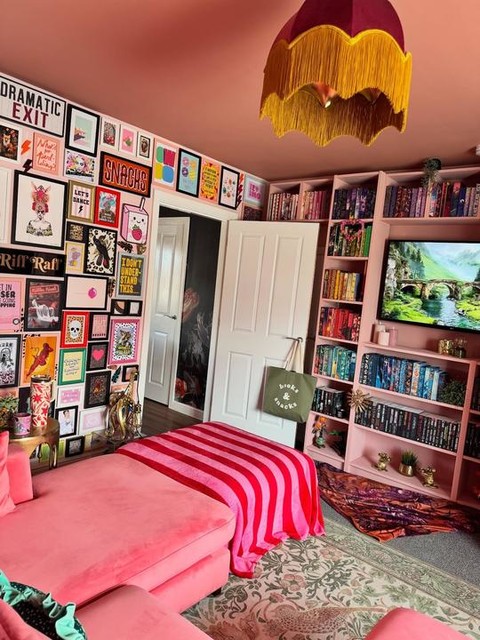 Pink Interior 💕✨

Someone told me in the comments on one of my latest posts that my house looks AI generated, I love that 😂

I wish AI would come and clean and tidy for me, maybe do the laundry 🧺 

I’ve gone from someone who only has one pink room to now having hardly any non pink rooms, living my best girly teenage elder emo life! ✨💕

#pinkaesthetic #homedecor #homeinterioruk #apartmentherapy #elledecor #ellehome #interior4you #maximalism #eclectic