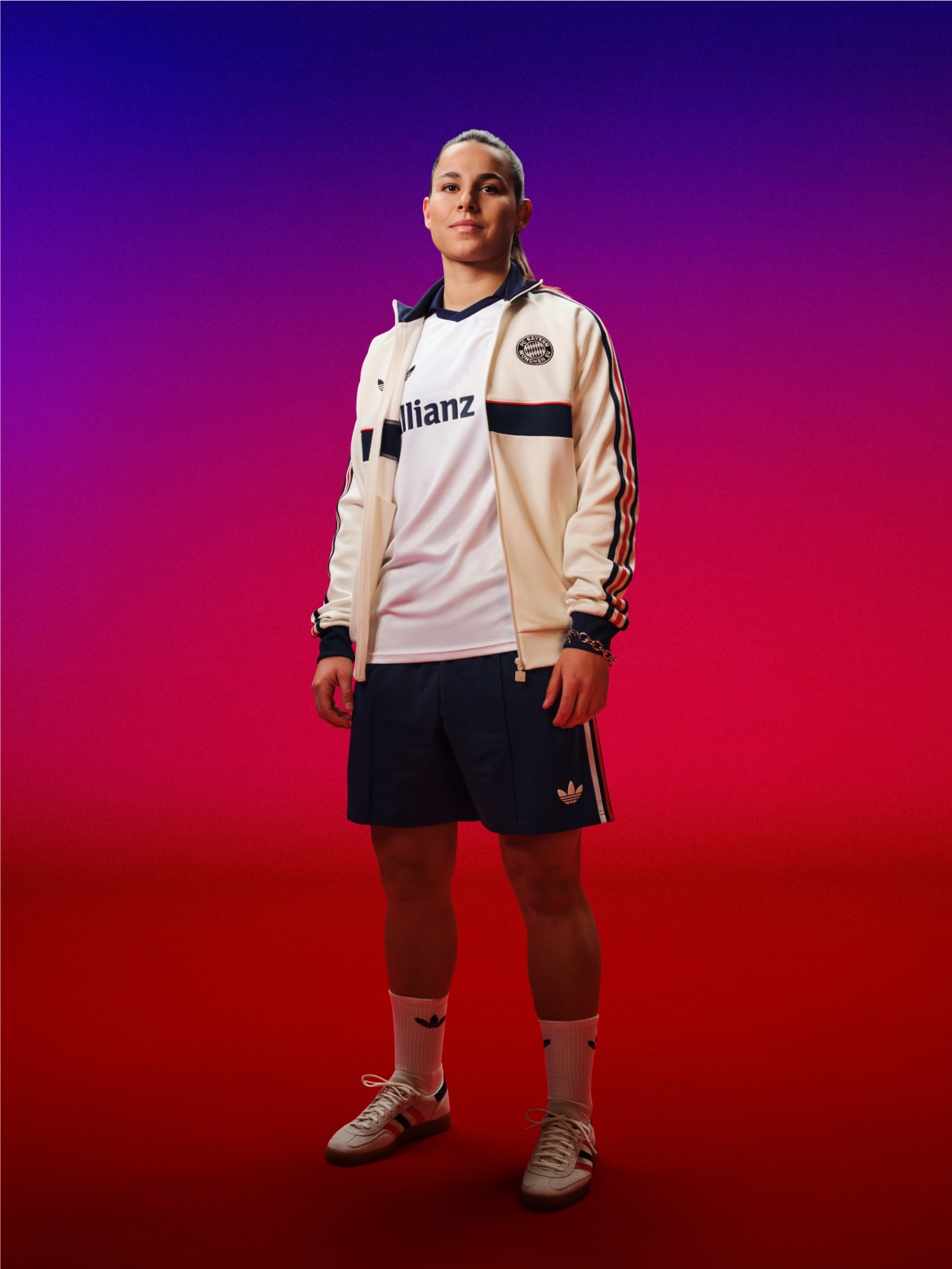 adidas FC Bayern Muenchen OG Track Top - White | Free Shipping