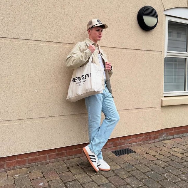 ASOS DESIGN oversized washed harrington jacket in stone
