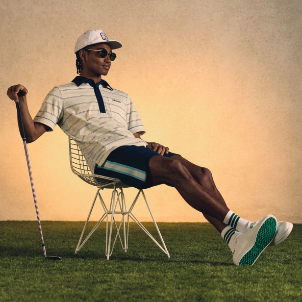 adidas Originals Archive Stripe Polo - White | Free Shipping with