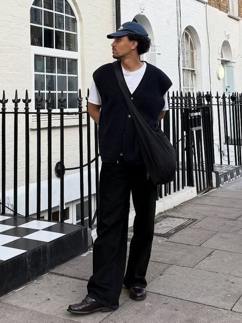 ASOS DESIGN baseball cap with graphic in denim