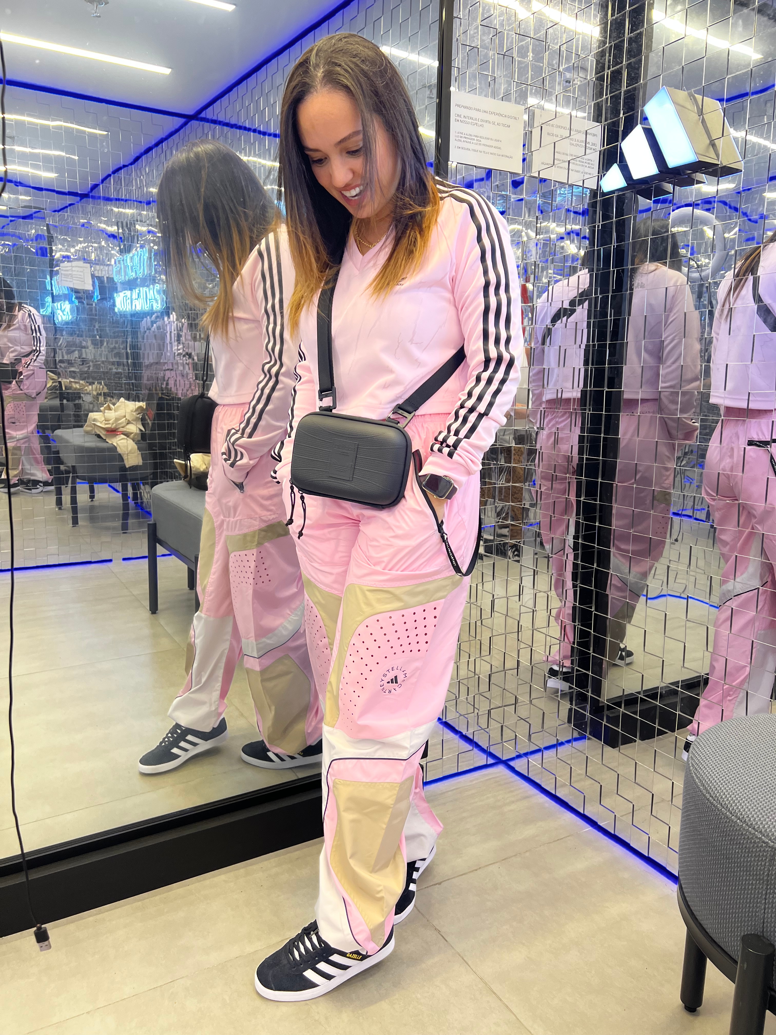 adidas by Stella McCartney Woven Track Pants - Pink | Free
