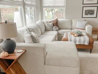 Ian Saddle Brown Leather Rectangle Ottoman | Living Spaces