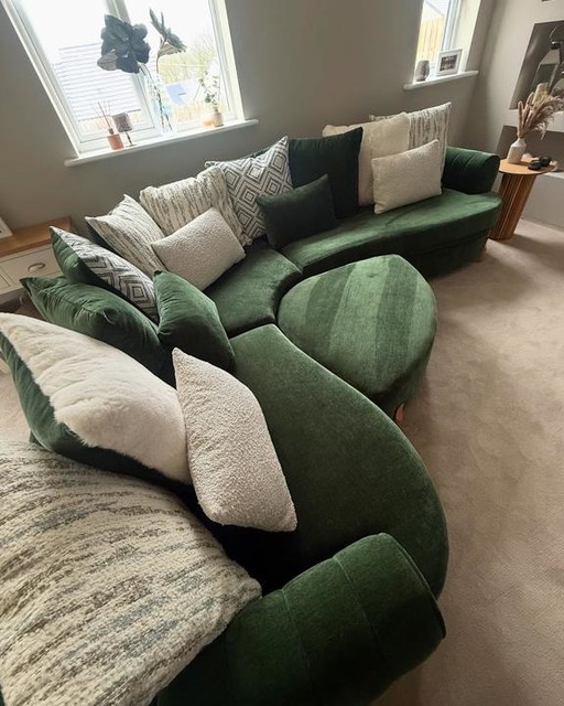 Finally got my dream living room 🤍

Sofa - dfs 

#persimmonprizes #lovemypersimmonhome #livingroom #roseberrypersimmon #dfs #green #beigeandgreen #housedecor #mediawall #newbuild #homedetails #homeinteriors