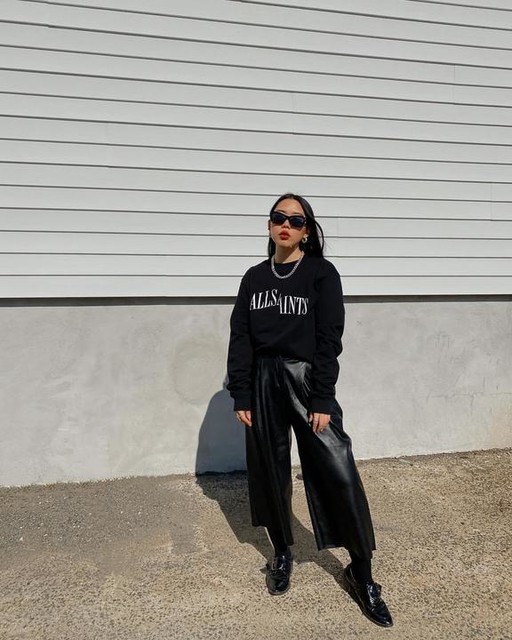 all saints grey sweatshirt