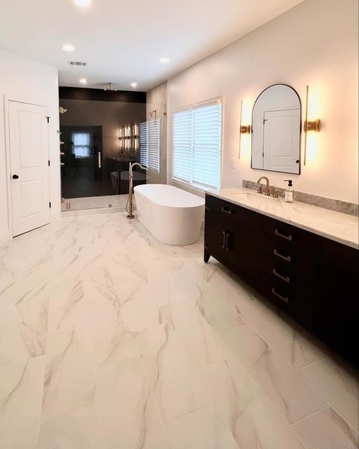 Andover White Polished Porcelain Tile